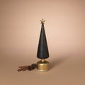 Christmas 14.5"H Battery Operated Twinkle Lighted Rotating Glass Tree with Timer