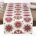 Red Snowflake Festive 16"x72" Table Runner
