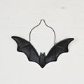 Metal Black Flying Bat Ornament-12W x 9H