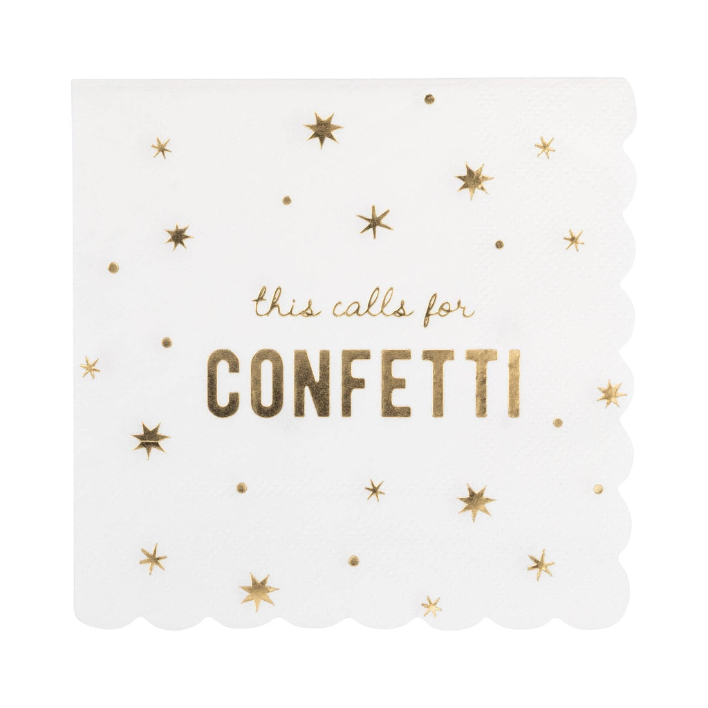 Calls for Confetti Cocktail Napkin