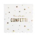 Calls for Confetti Cocktail Napkin