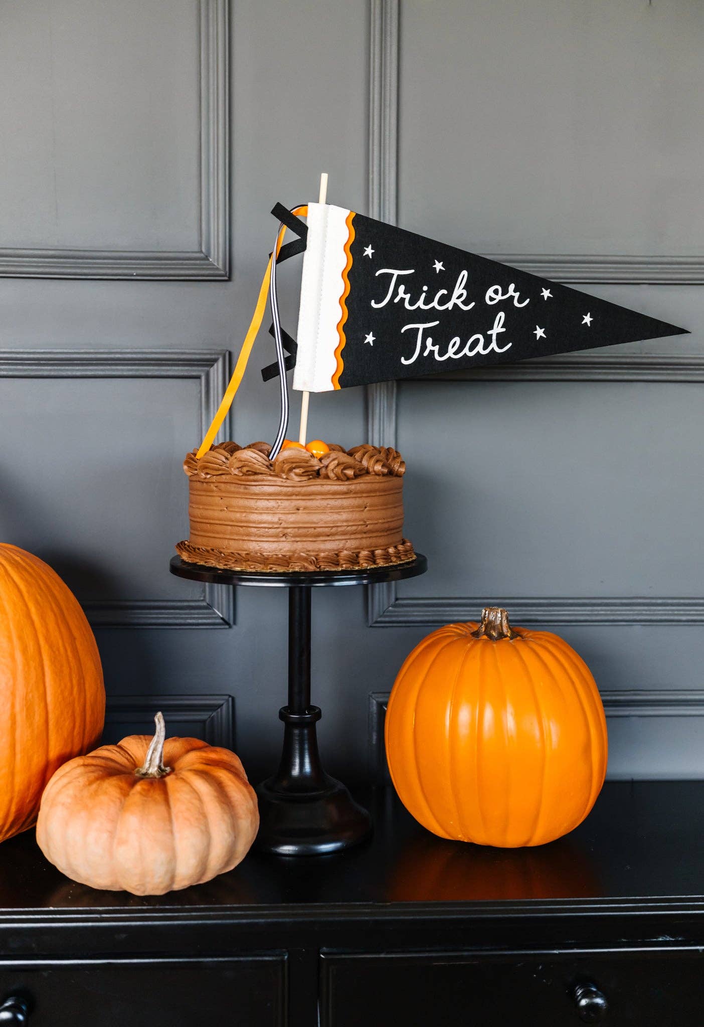 Trick or Treat Felt Pennant Banner