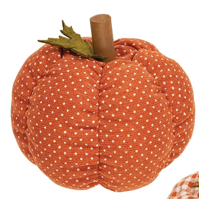 Plush Orange Patterned Pumpkins, sold separately