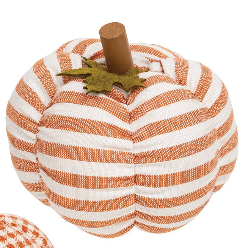 Plush Orange Patterned Pumpkins, sold separately