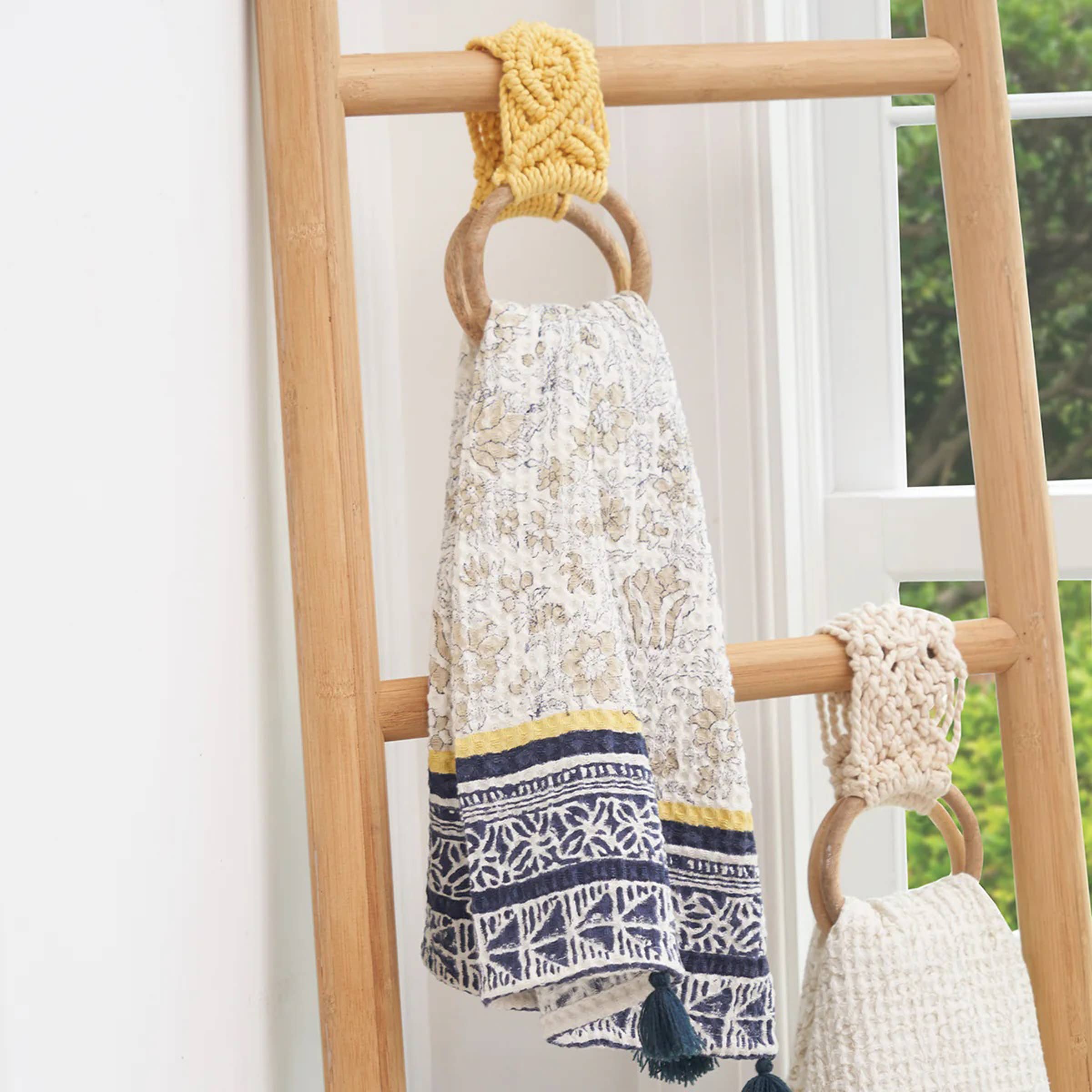 Macrame Kitchen Towel Holder