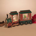 Christmas 14.37" Lighted Spinning Water Globe Train with Timer