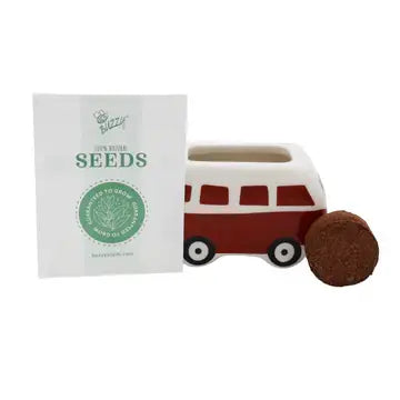Hippie Bus Flower Grow Kit | Retro Planter Gift Kit | Decor