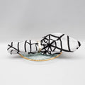 Spider Web Napkin   White/Black   18x18