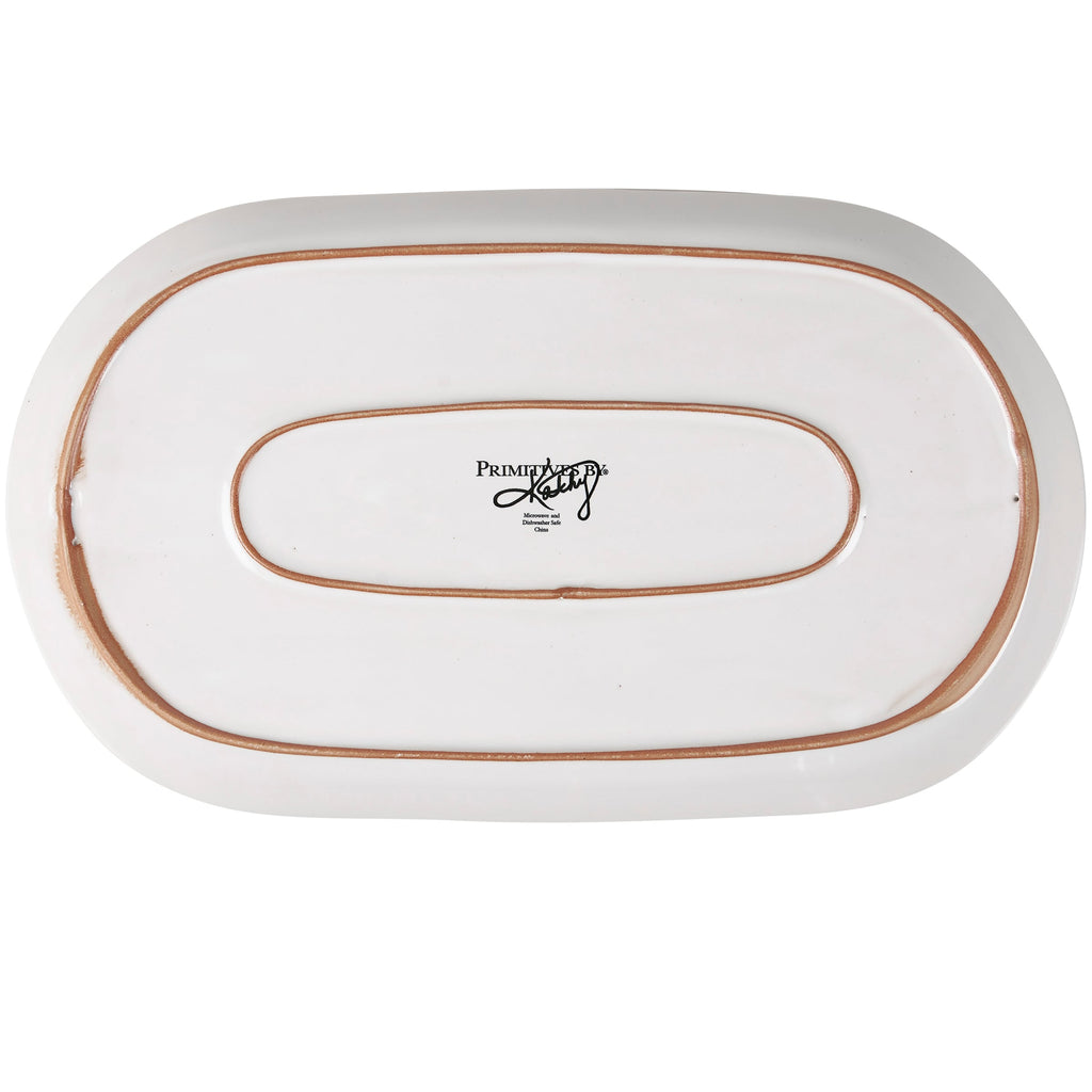 Snowflake Oval Platter