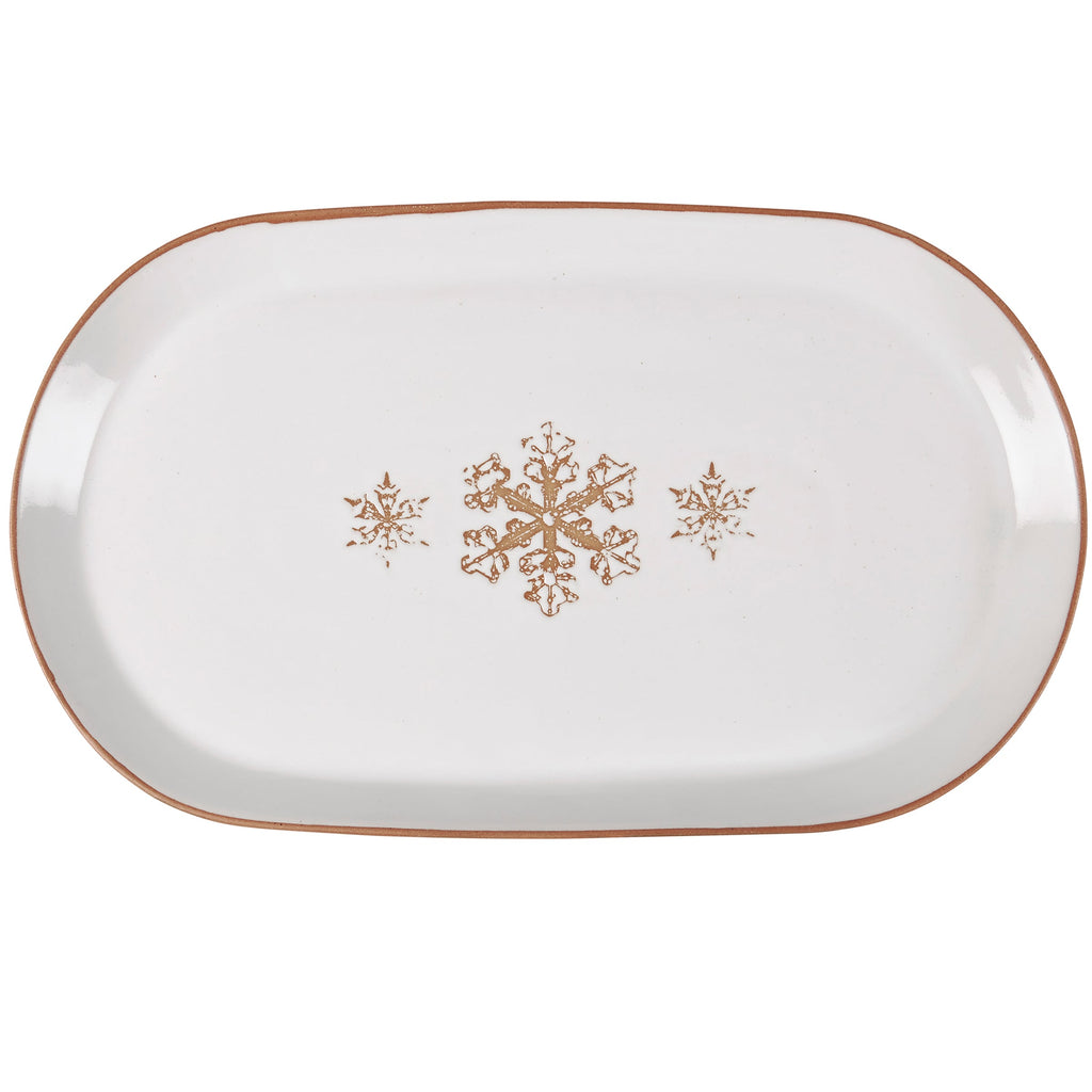 Snowflake Oval Platter