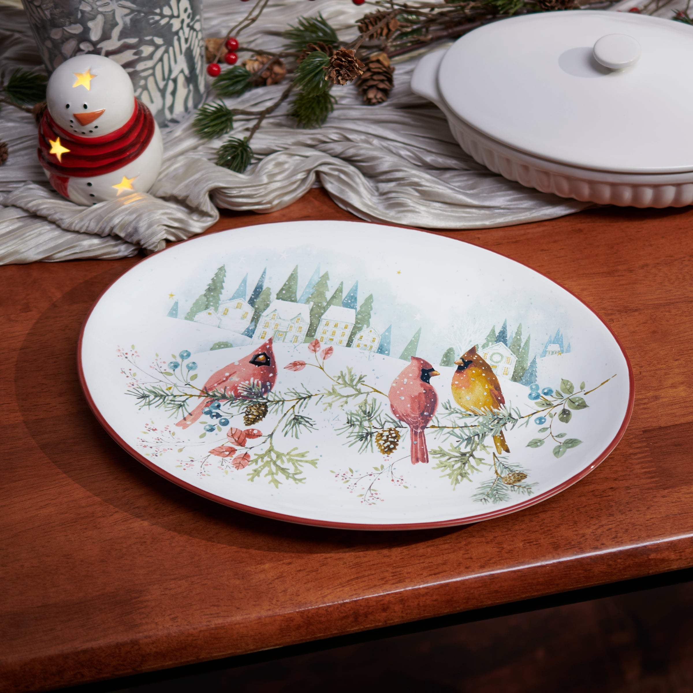 Cardinal Platter