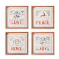 Frosty Forest Framed Prints set of 4