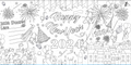 New Year's Eve 2026 Coloring Tablecloth