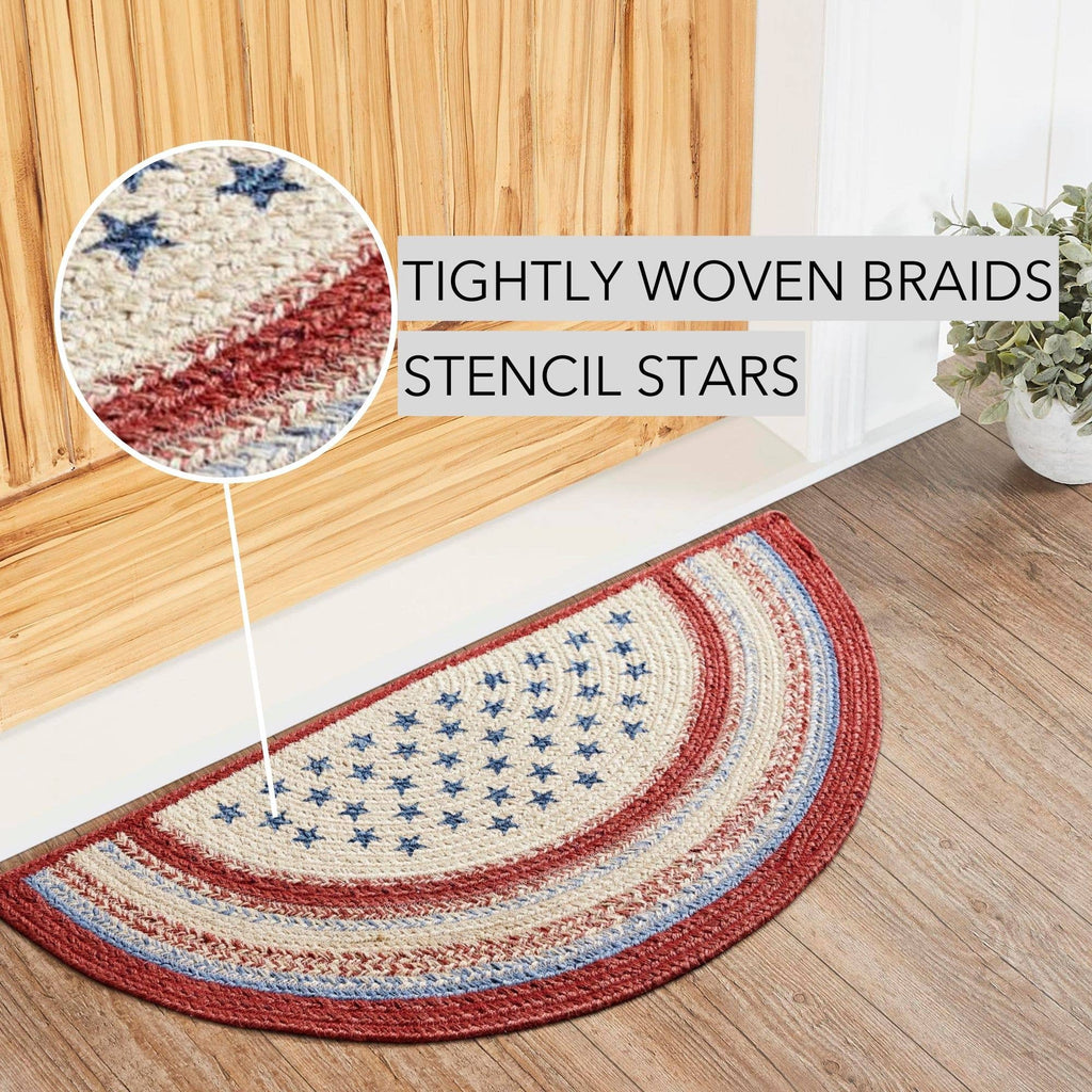 Americana Jute Half Moon Entry Rug