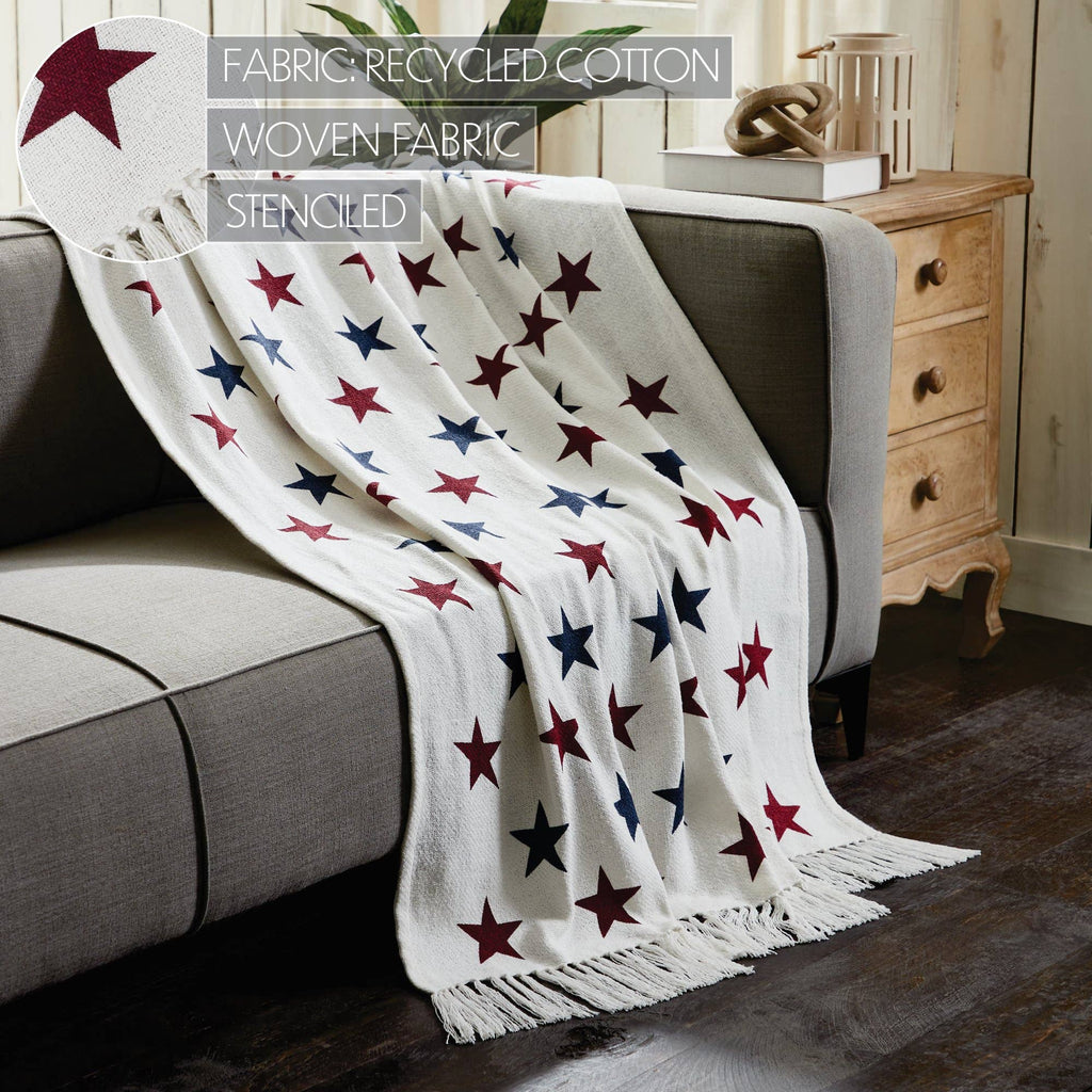 Americana Stars Woven Throw
