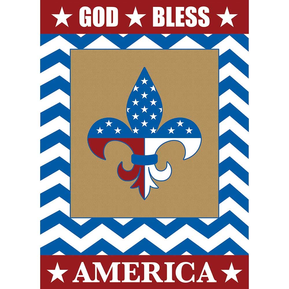 Garden God Bless America Garden Flag