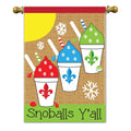 Snoballs Y'all Garden Flag