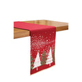 Christmas Snowy Trees Table Runner