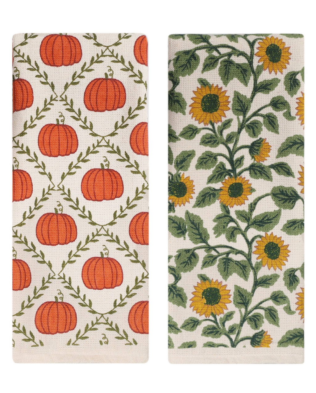 Fall Printed Fouta Kitchen Towels-set of 2