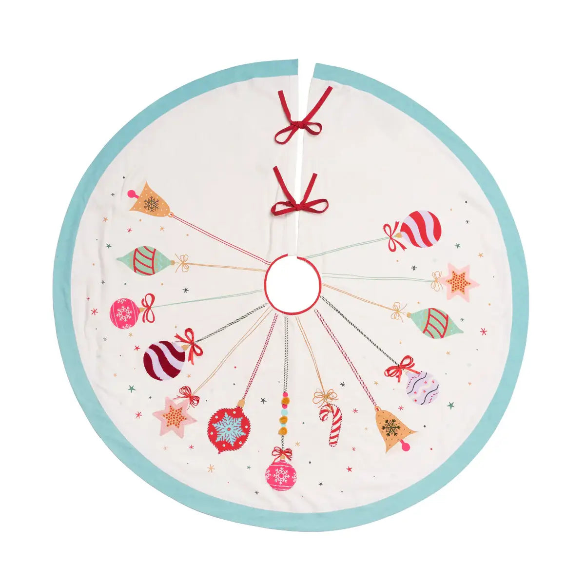 Christmas Vintage Ornament Tree Skirt