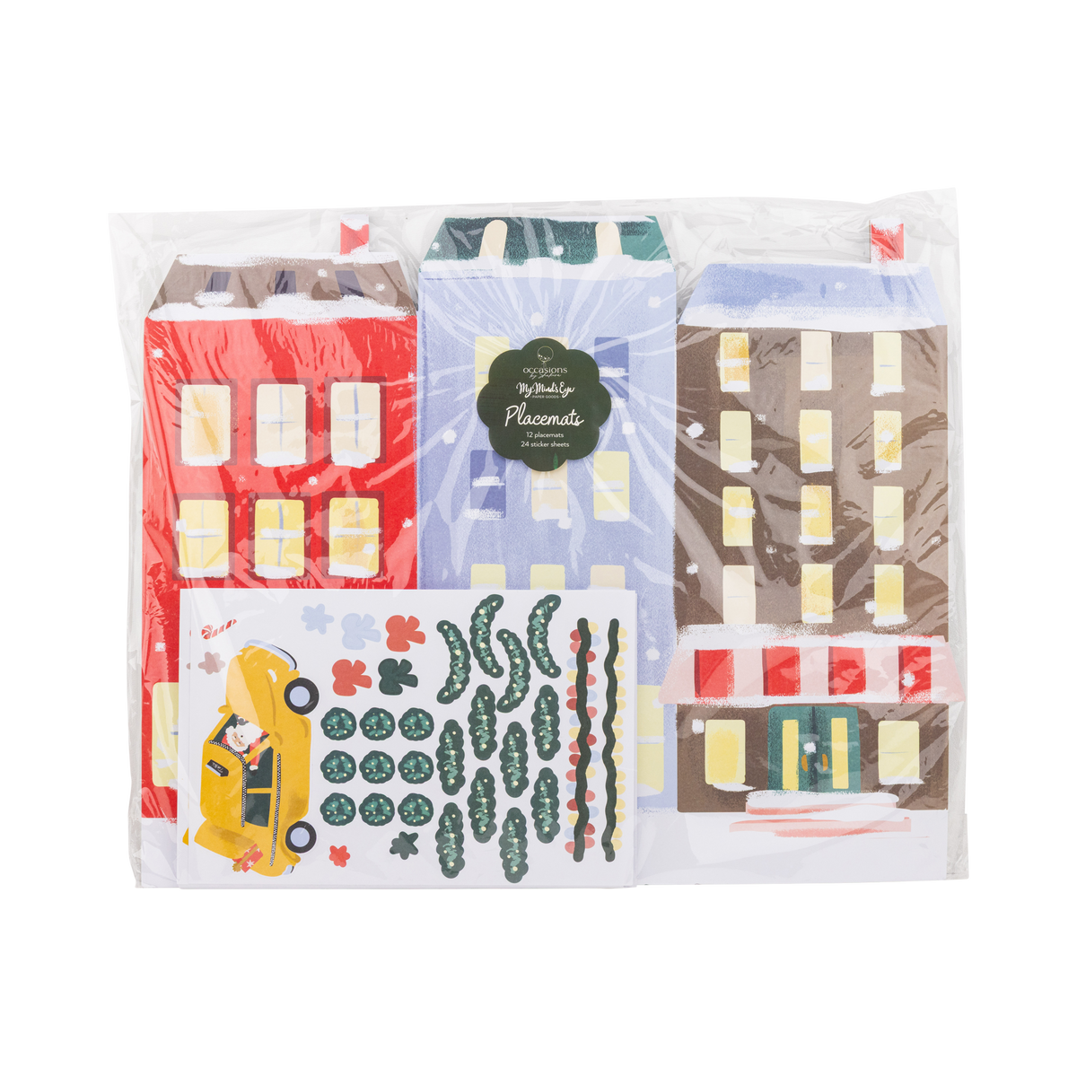 City Sidewalks Placemat with stickers