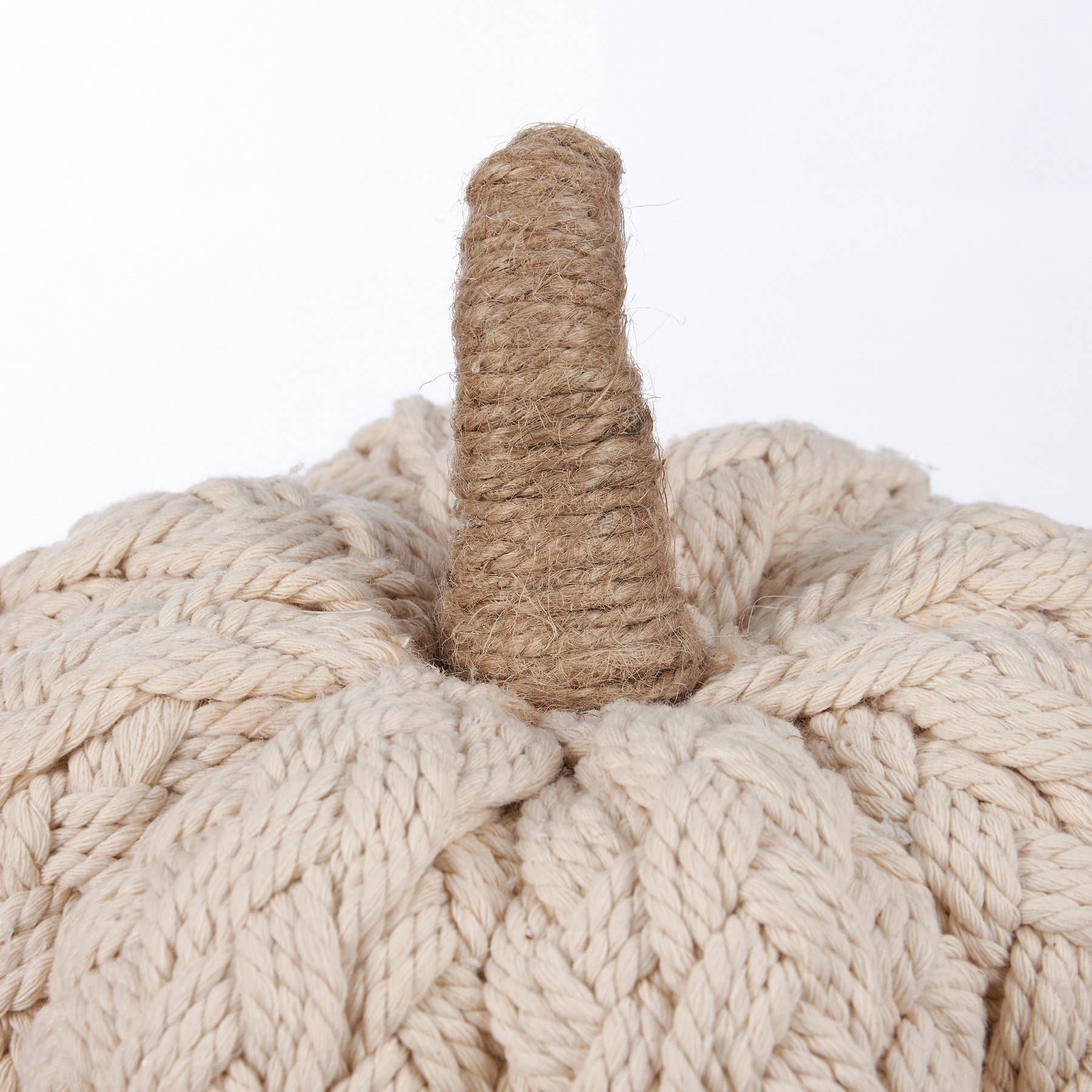 Cream Braided Pumpkin
