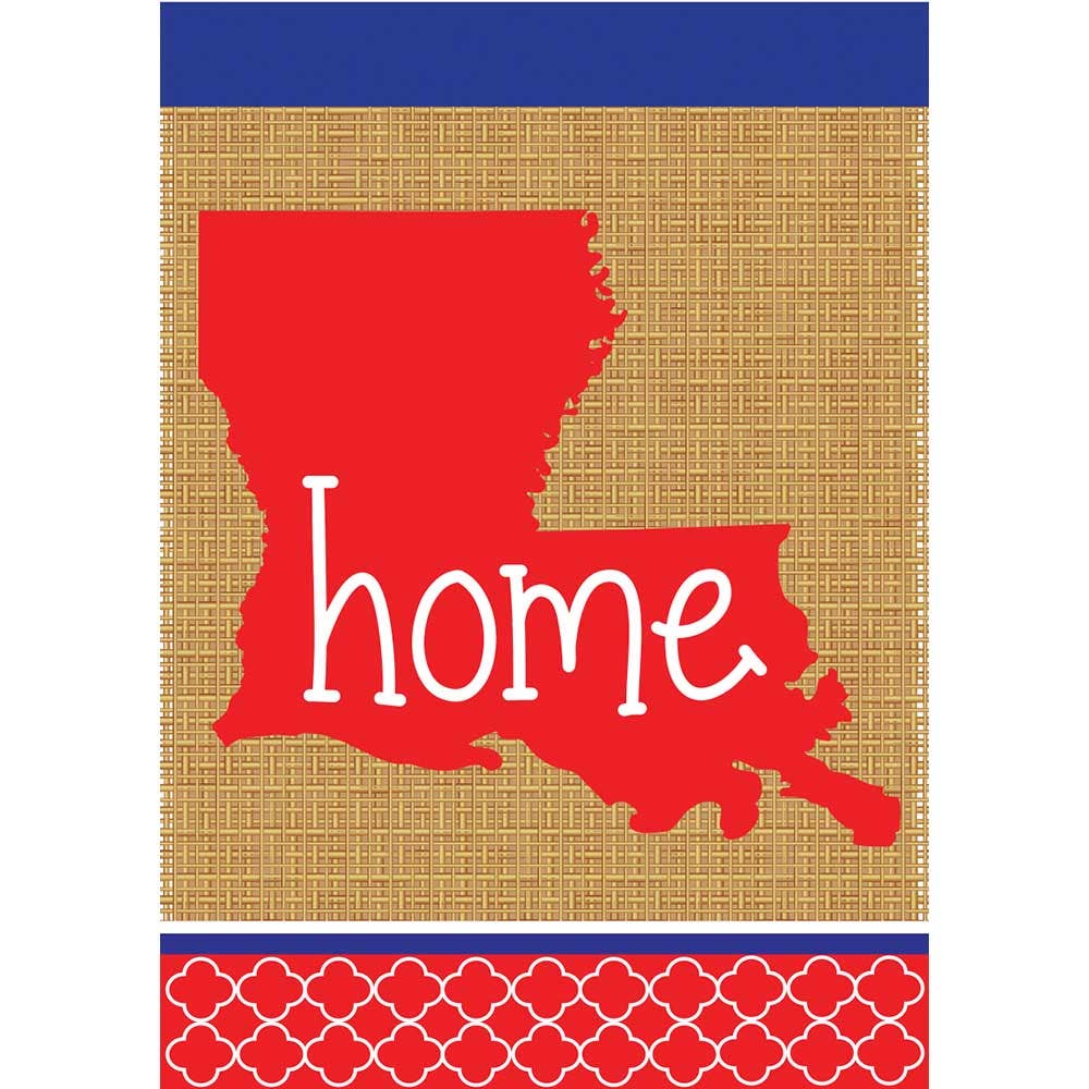 Burlap Home Louisiana Garden Flag