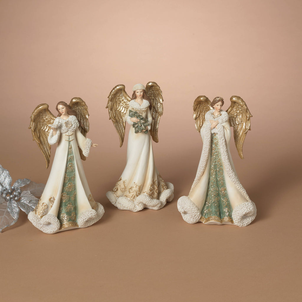 Christmas 9.8" Resin Holiday Angel, Assorted Styles