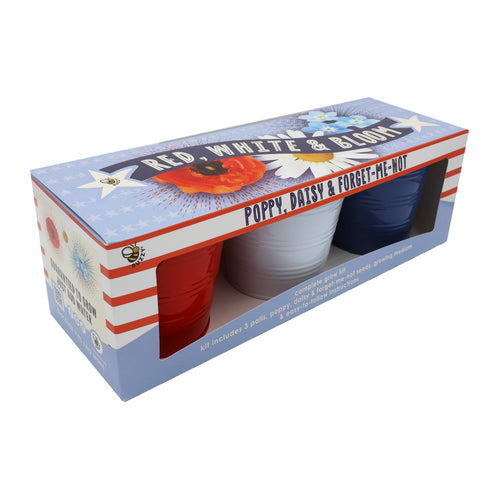 Americana Pails | Patriotic Garden Kit | Decorative Pail