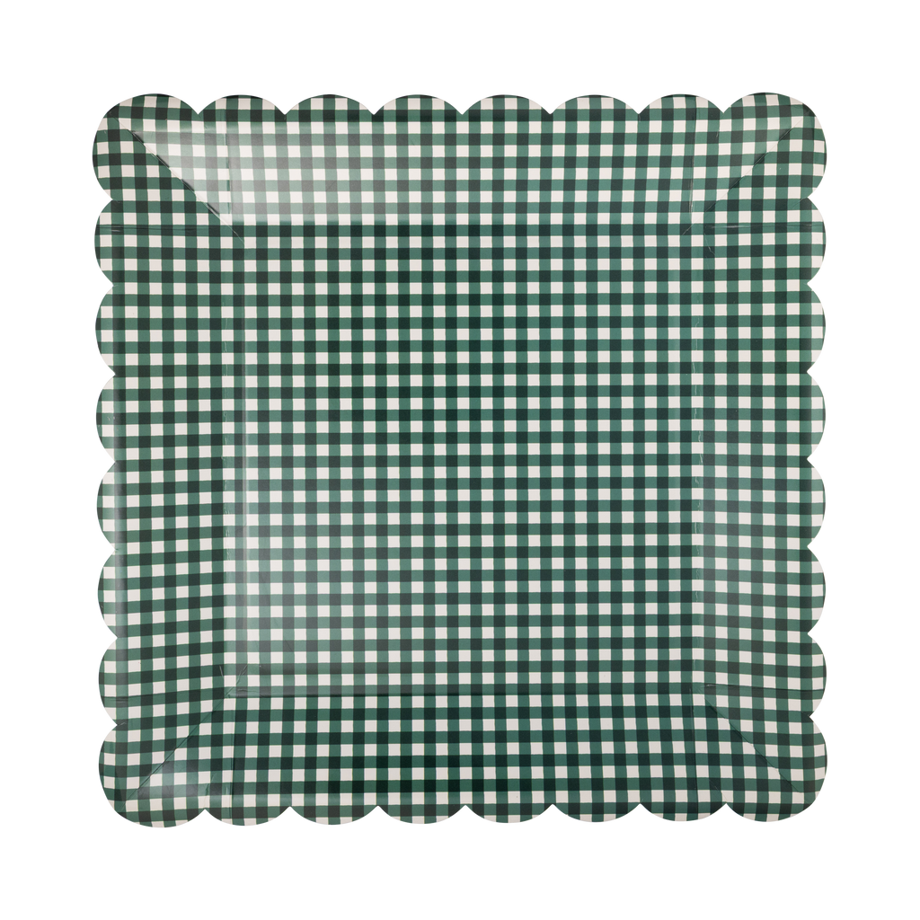 Gingham Plate Set
