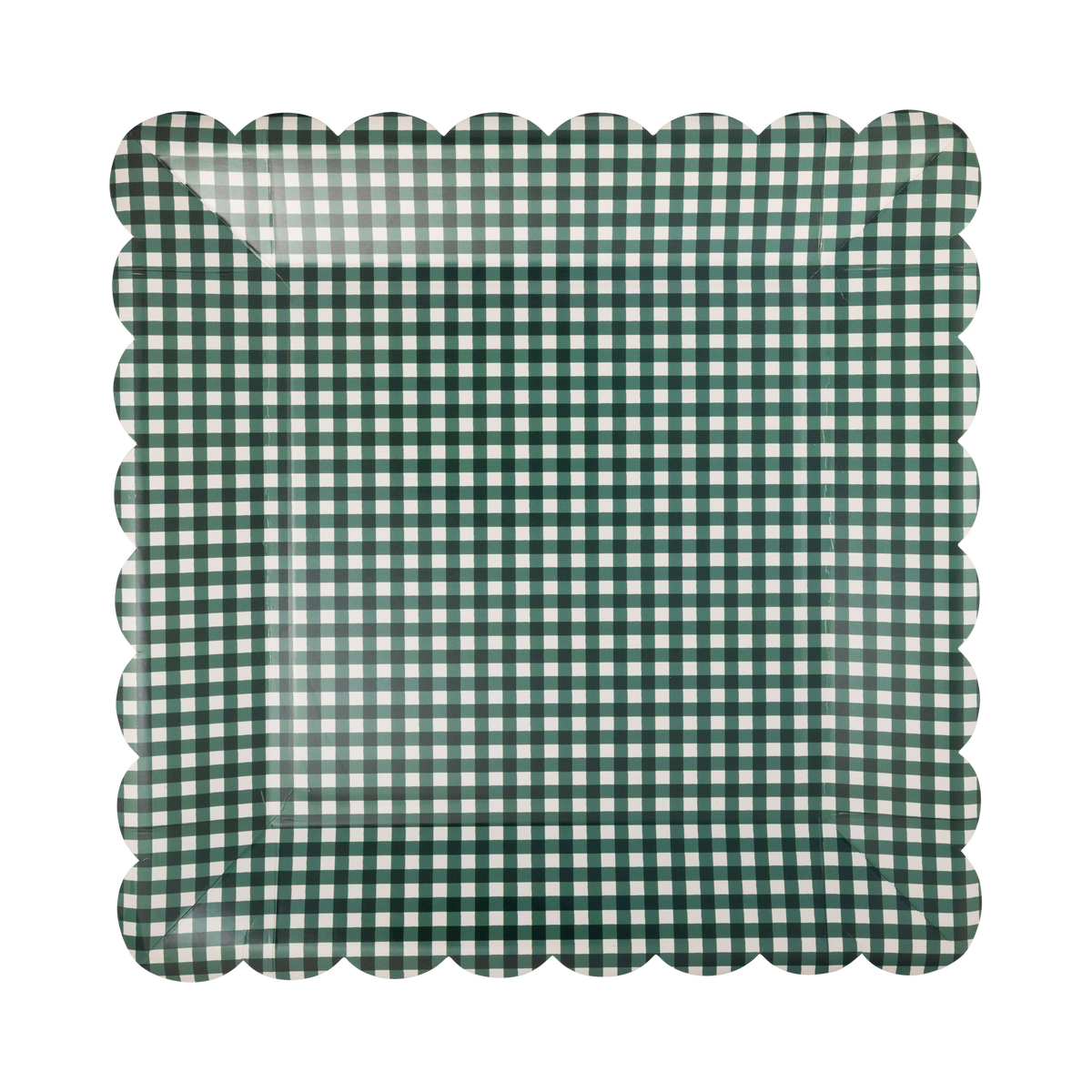 Gingham Plate Set