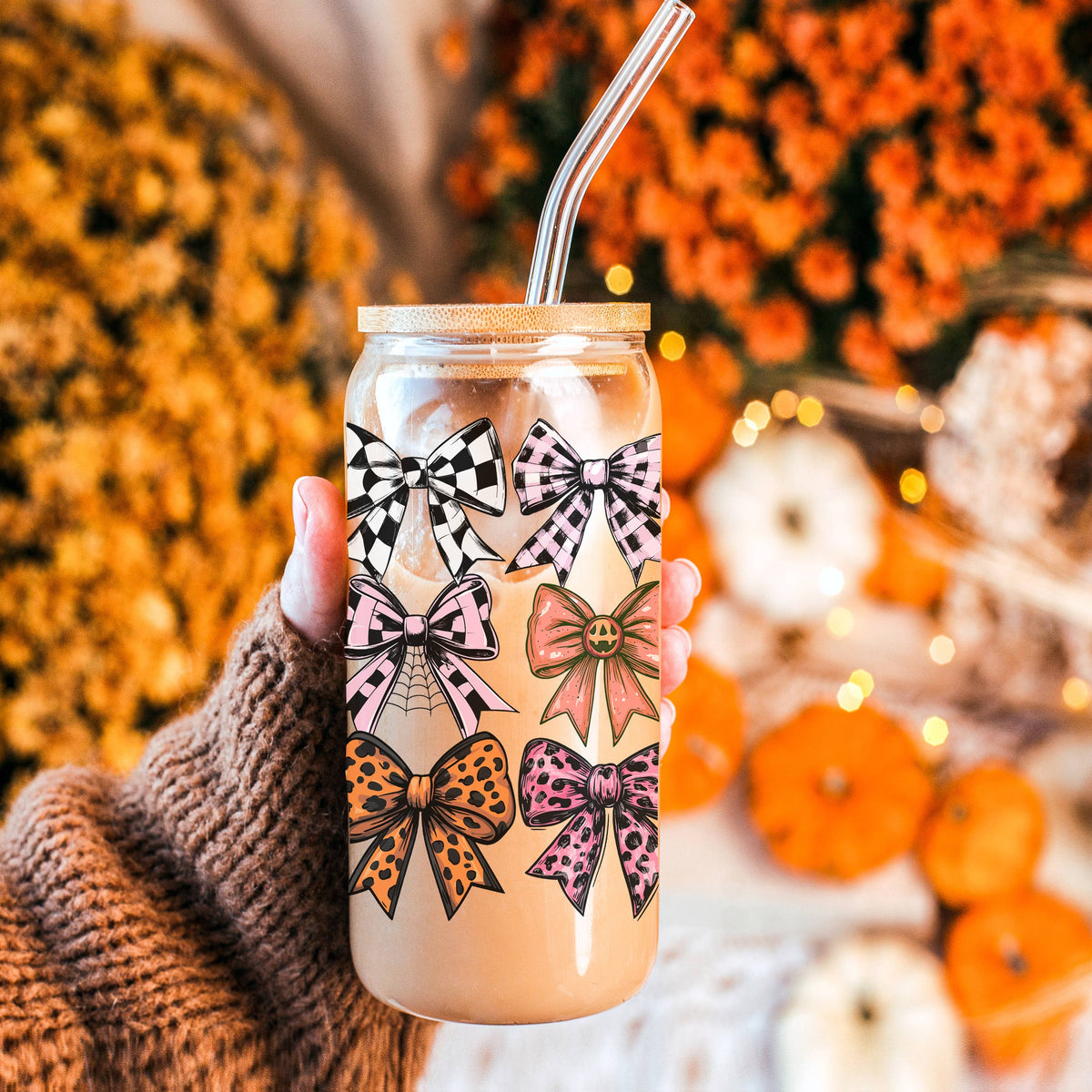 Fall Glass Tumblers