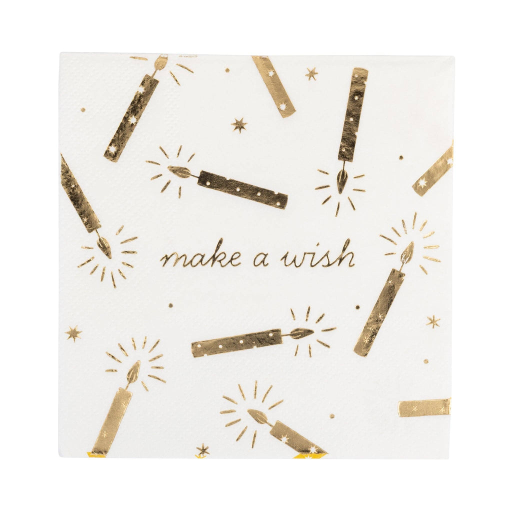 Make a Wish Candles Cocktail Napkin