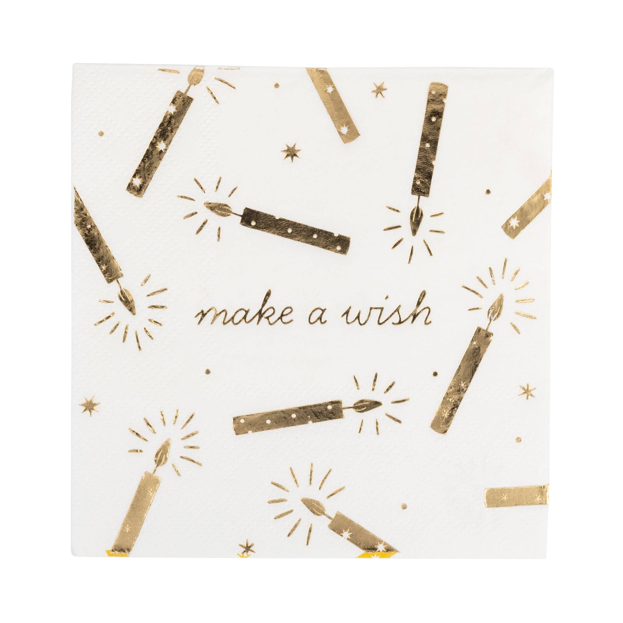 Make a Wish Candles Cocktail Napkin