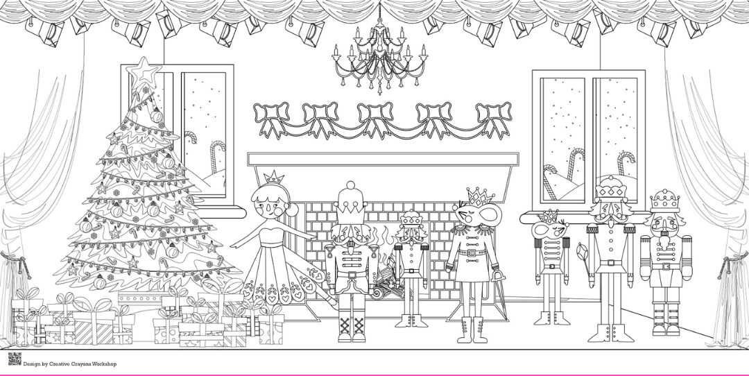 Nutcracker Coloring Tablecloth