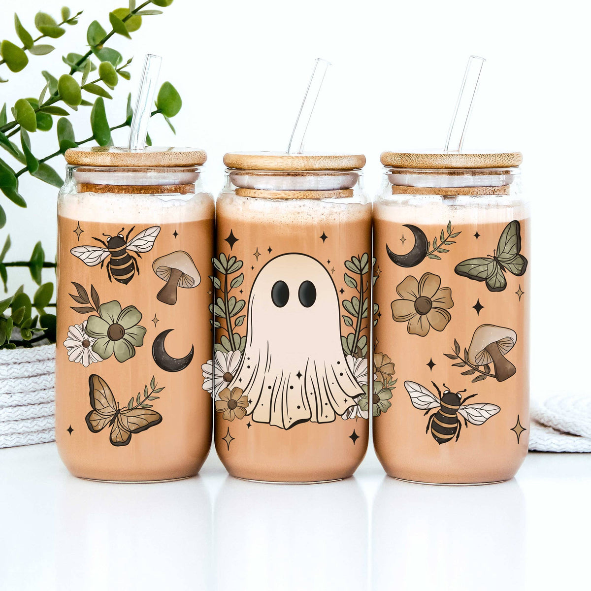 Fall Glass Tumblers