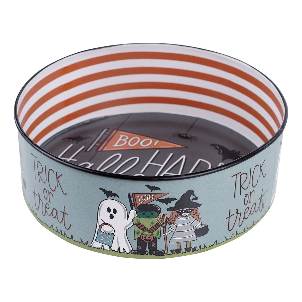 Trick or Treaters Enamel Candy Bowl - Halloween Decor