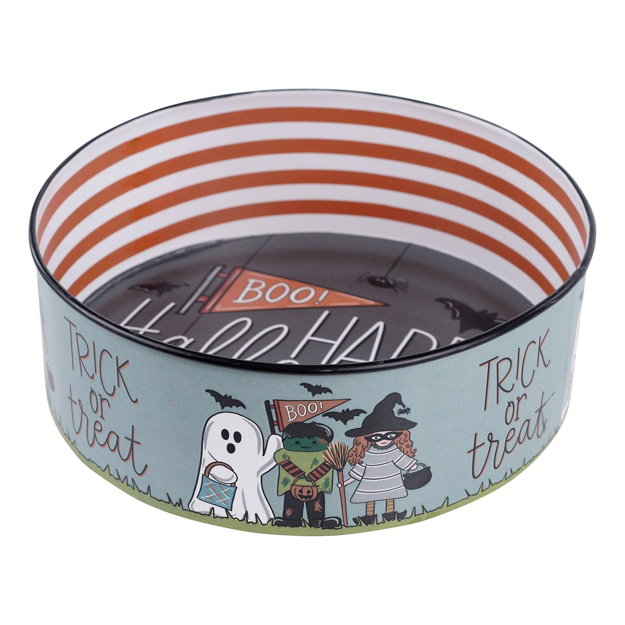 Trick or Treaters Enamel Candy Bowl - Halloween Decor