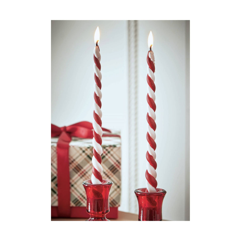 Christmas Twist Tapers Set of 2