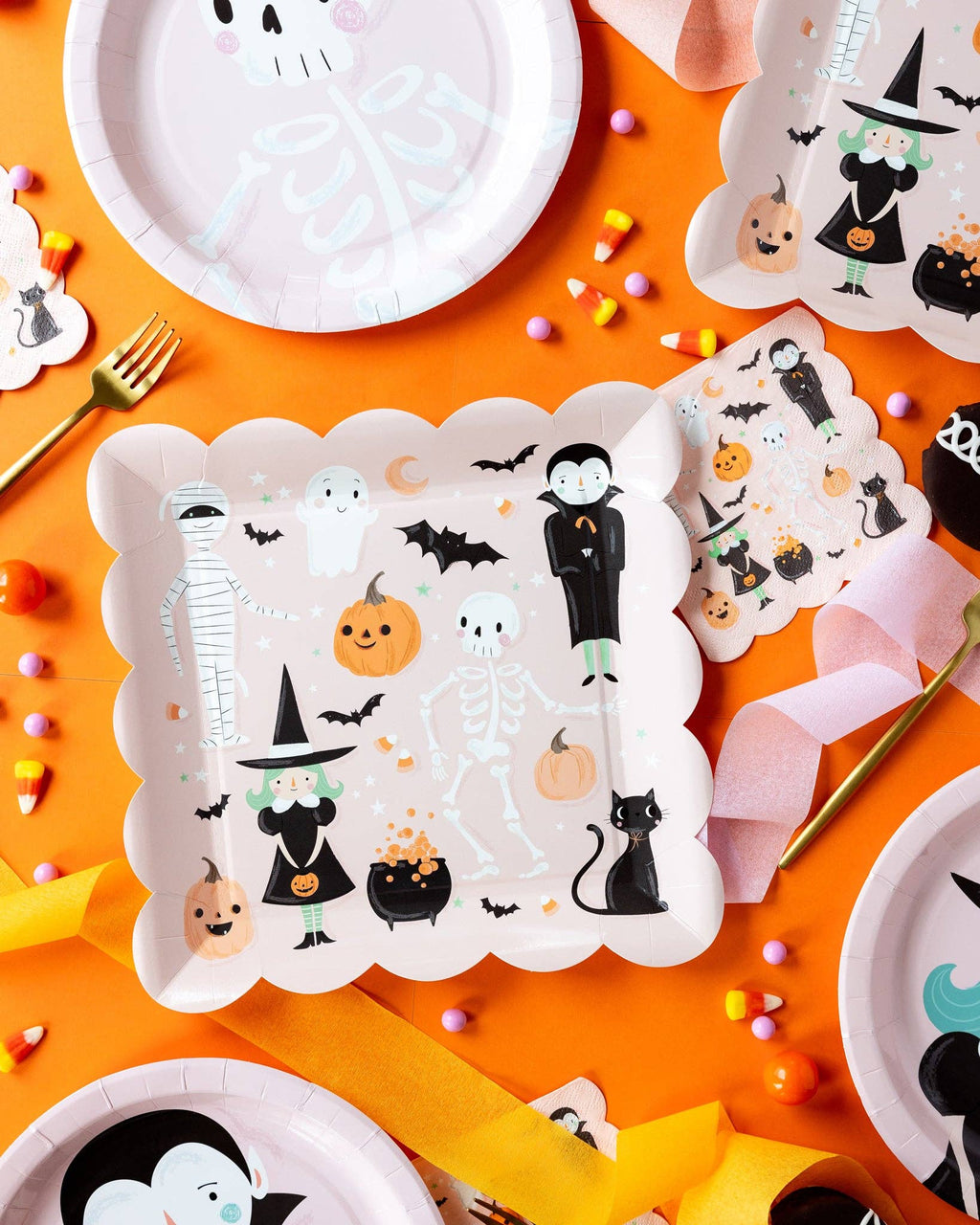Halloween Characters Plate