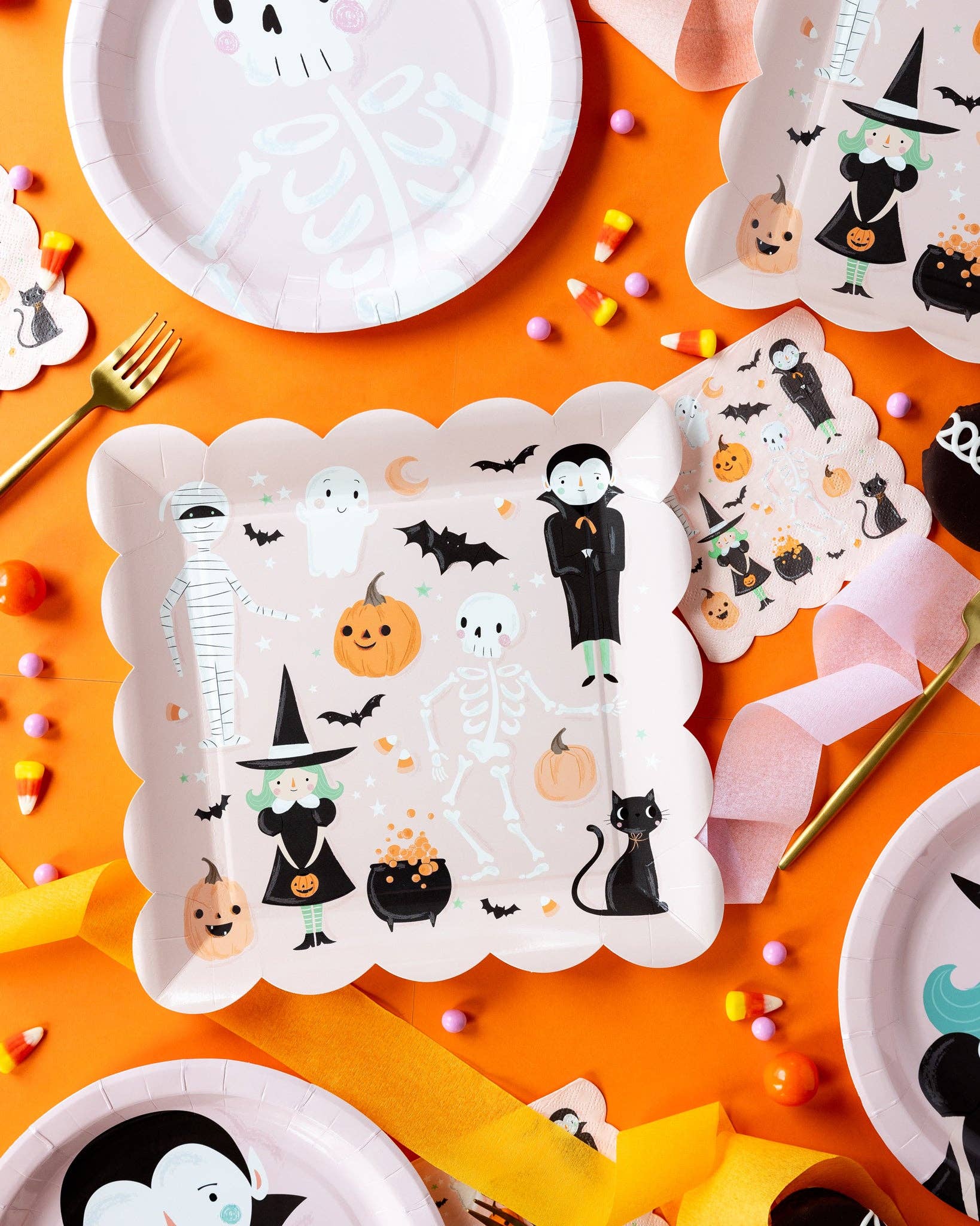 Halloween Characters Plate