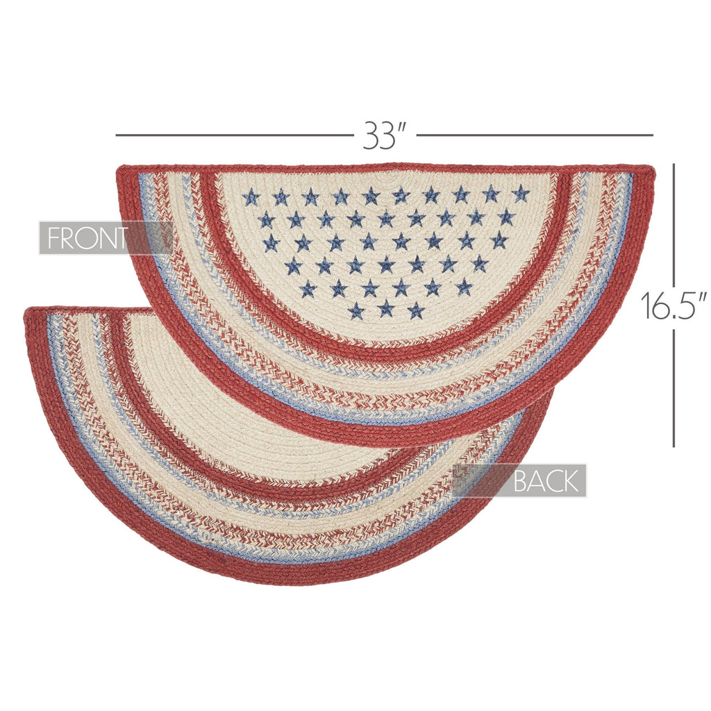 Americana Jute Half Moon Entry Rug