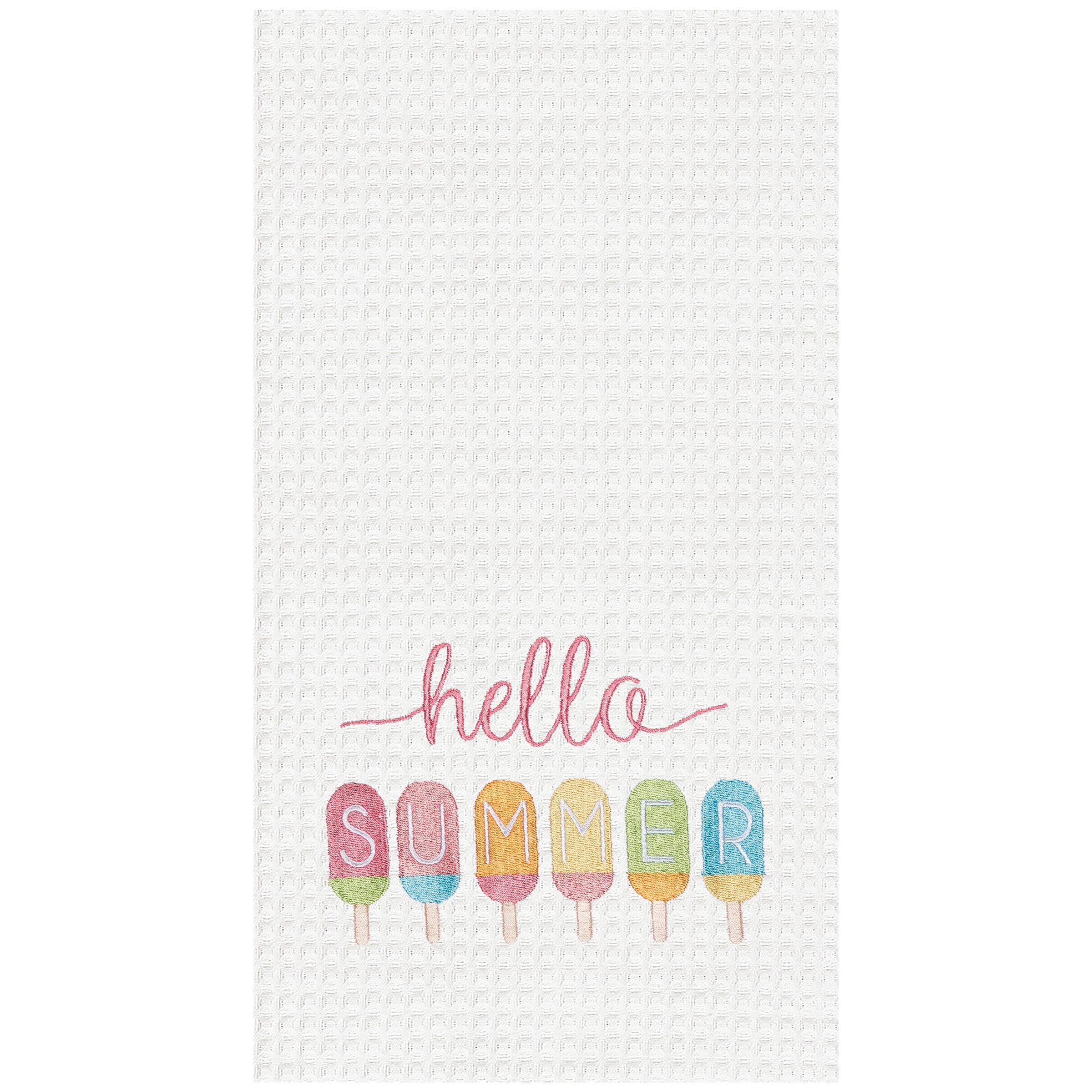 Hello Summer Popsicle Kitchen Towel