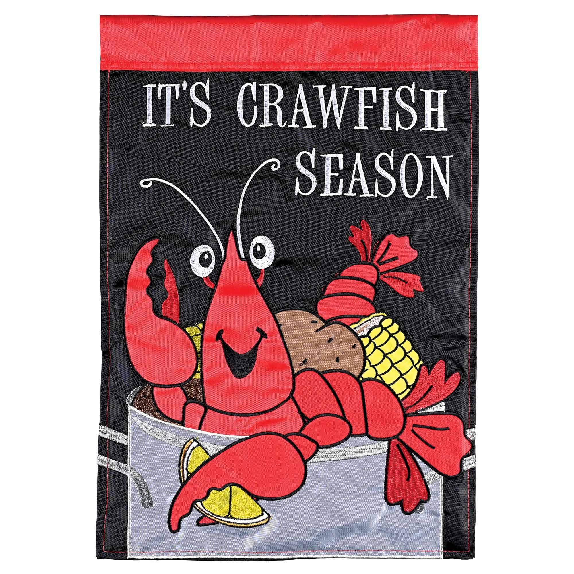It Is Crawfish Season Garden Flag