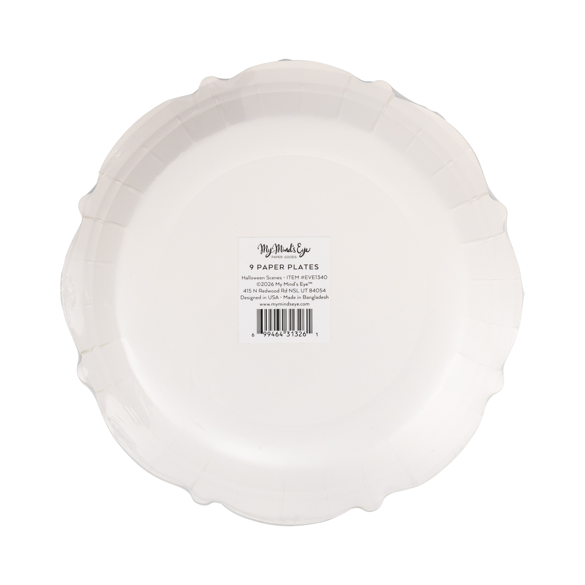 Halloween Scenes 9" Plate Set