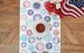 Firework Sparkle Patriotic 4th Of July Table Runner