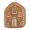Gingerbread House Embellished Pillow