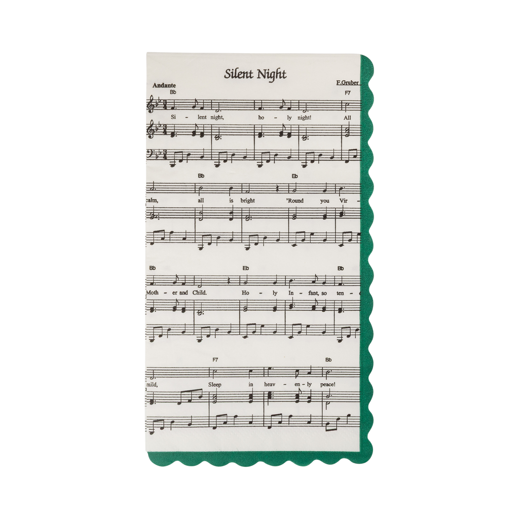 Christmas Music Dinner Napkin