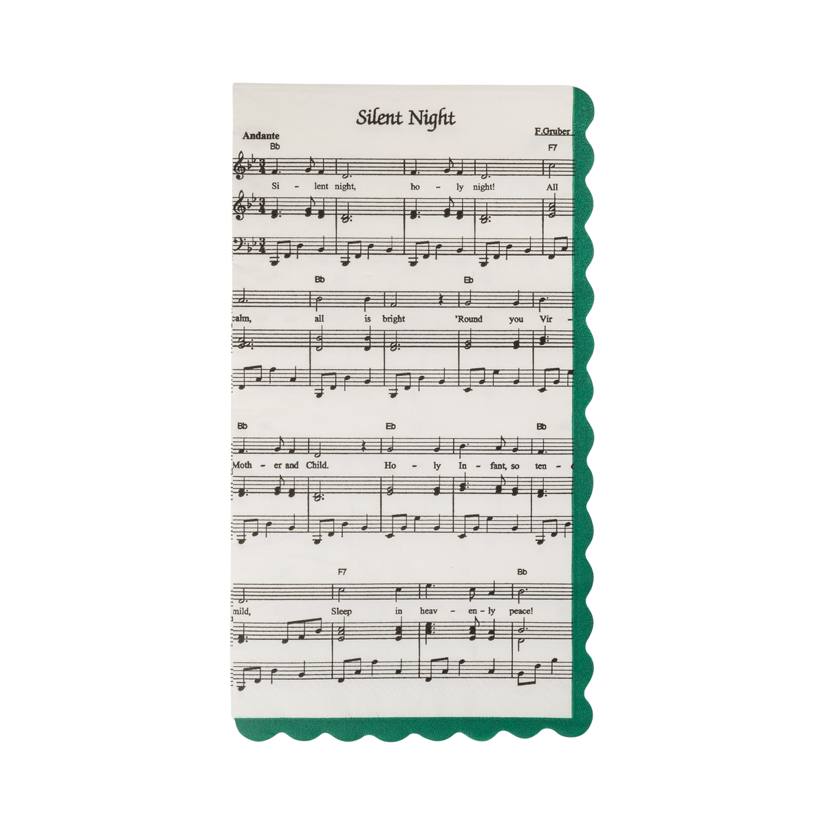 Christmas Music Dinner Napkin