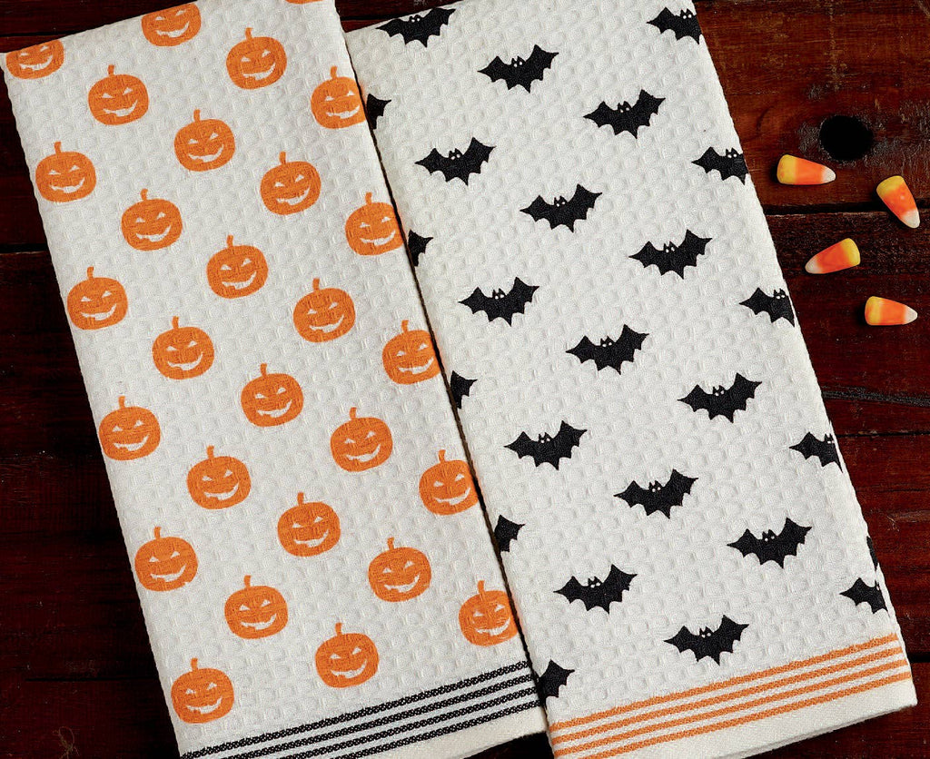 Halloween Printed Dishtowels, set of 2